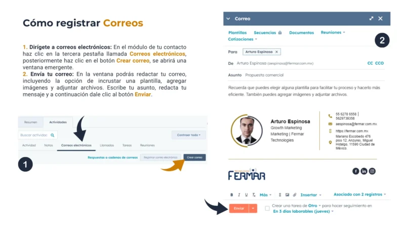 Registro de interacciones HubSpot