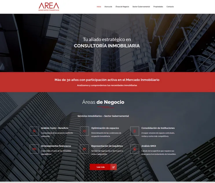 Área Bienes Raíces Comerciales